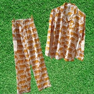 SUR LA VAGUE TIBETEN TIGER PAJAMA PANT SET